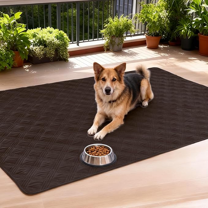 hyha Waterproof Dog Blanket, Reversible Pet Bed Blanket, Soft Sofa Couch Cover for Dogs Washable, Waterproof Pet Couch Covers for Sofa Puppy Cats Furniture Protector(52"x82", Chocolate/Beige)