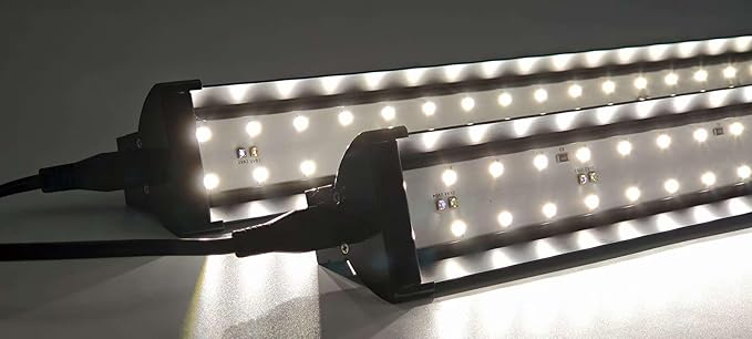 Leoterra 16-Inch 18W LED UVB Light - Professional Reptile Lighting System with Linkable Design - Desert Reptile UVB Lamp for Bearded Dragon, Tortoise, Gecko - Multi-Tank Setup 8000+ Hours