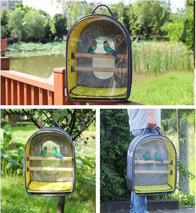 ENGENDER Bird Cage Portable Birdcage Tote Travel Birdcage Bag for Parakeets, Parrots, Lovebirds, Pigeons, Cockatiels, Macaws Parakeet Cage