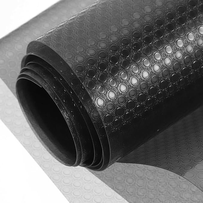 DOITOOL Reptile Carpet EVA Mat Soft Bedding for Tortoise Snake Lizard Leopard Gecko Terrarium Substrate Pad for Habitat Enclosure Black