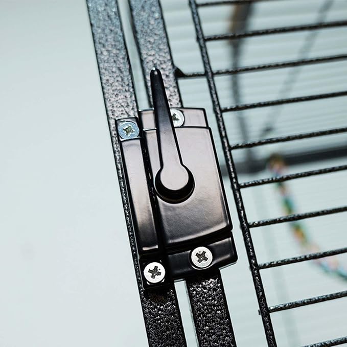 Pet Travel Cage with Handle Sturdy Metal Bird Carrier for Parrots Cockatiels Sugar Gliders Rats Hamsters 25.59x18.70x14.76 inch
