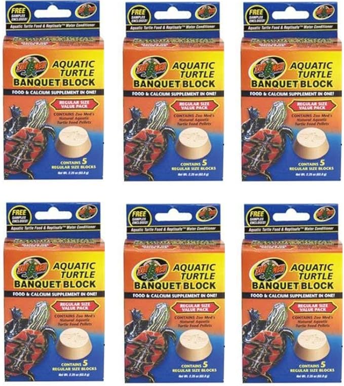 (6 Pack) Zoo Med Aquatic Turtle Banquet Blocks