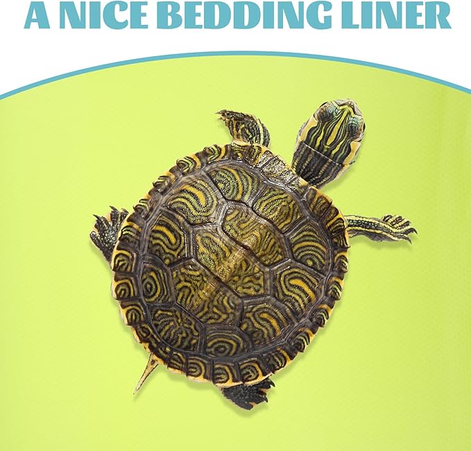 Toyvian Washable Reptile Carpet Mat Substrate Liner for Leopard Gecko Bearded Dragon Tortoise Tank Bedding Non-Adhesive Terrarium Flooring for Snake Lizard Habitat