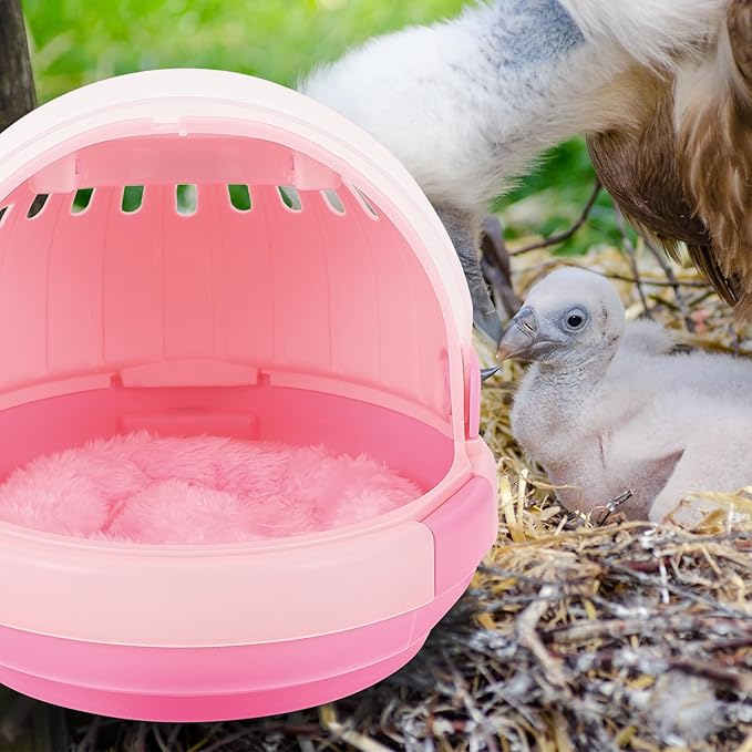 Portable Parrot Cage Handheld Travel Carrier with Warm Nest Pad for Budgerigar and Conure Outdoor Use Pet Supply