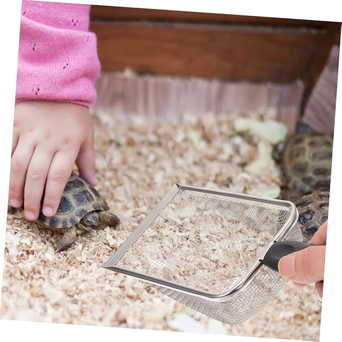 Toyvian 2pcs Bearded Dragon Scoop Litter Scooper Holder for Reptile Terrarium Heavy Duty Pooper Scooper