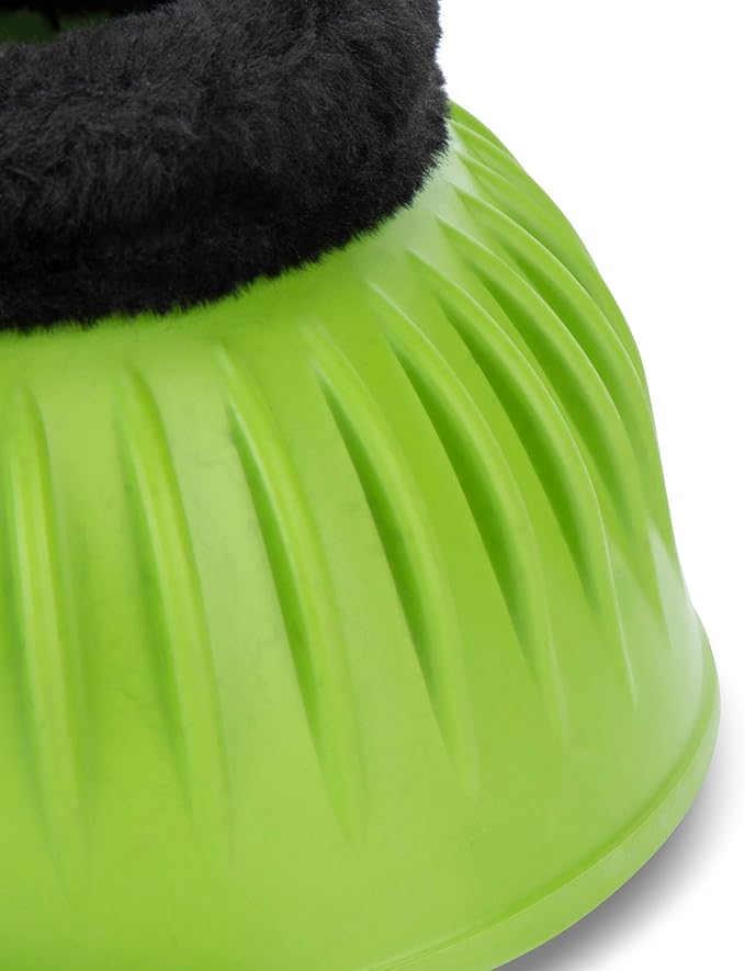 Shires ARMA Fleece Trim Bell Boot (Bright Green, X-Full)