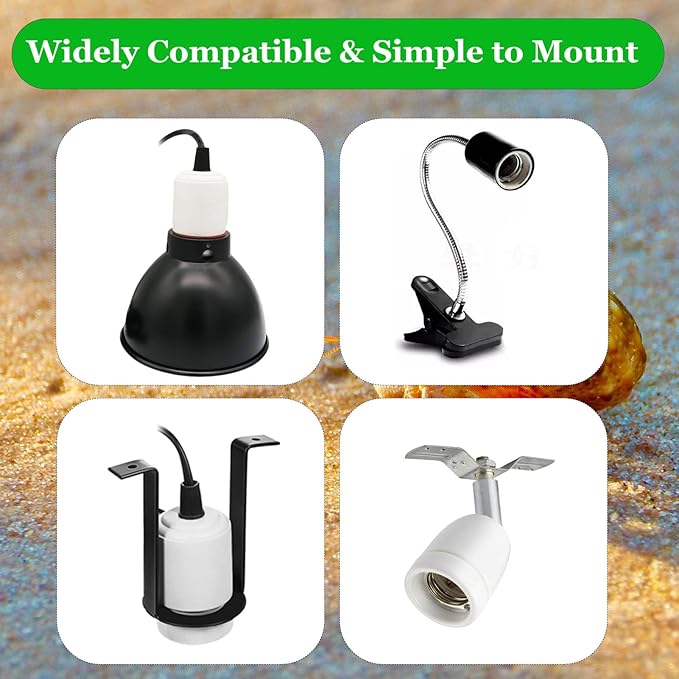 UVB Light for Reptiles UVB Bulb 5w LED Bird Lamp UVA UVB Reptile Light Bulb 5.0 UVB Light for Turtles, Lizard, Tortoise, Geckos, Chameleons 1 Pack