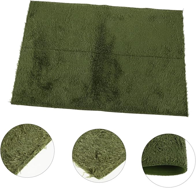 ORFOFE Reptile Carpet Mat Natural Moss Terrarium Bedding for Tortoise Turtles Lizards Snakes Gecko Cage Liner Moisture Retention Washable Substrate