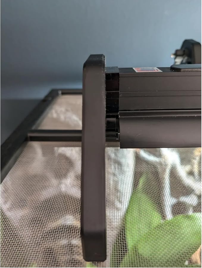 4 Inch Reptile Lamp Riser Compatible with Arcadia LumenIZE ProT5, UVB Fixture Elevator Height Vivarium Mesh Safe Riser Compatible with Reptile Enclosures Prevents Thermal Burns