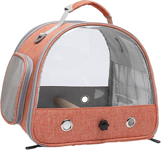 Lightweight Bird Carrier - Bird Backpack Carrier | Small Pet Parrot Bag, Portable Cage, Removable Backpack Travel Cagge for Rabbits Parrots Small Pets Hamsters