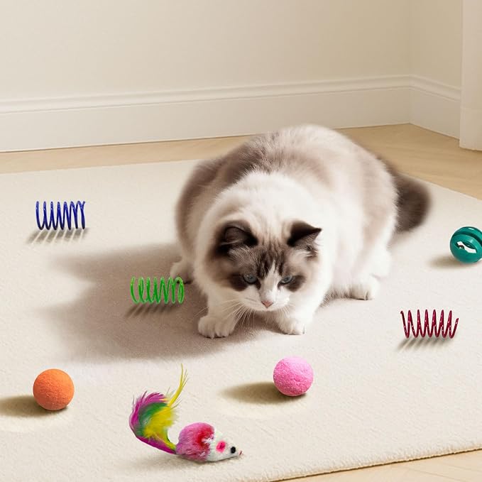 Cat Toys for Indoor Cats, 36 Pack Interactive Cat Toy Set - Image 7