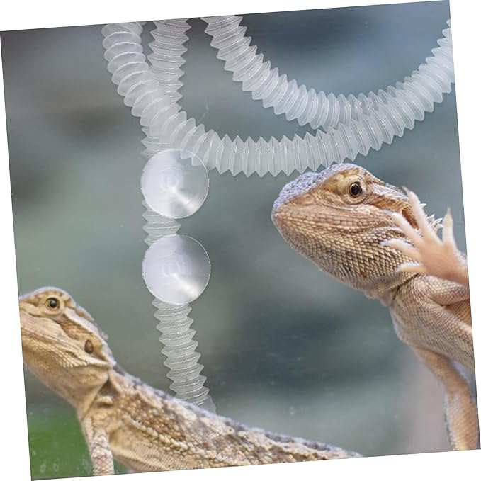 Abaodam 1Set Reptile Humidifier Extension Replacement Kit Flexible with Cups for Reptiles Amphibians Containers Easy to Install Compact Durable Design