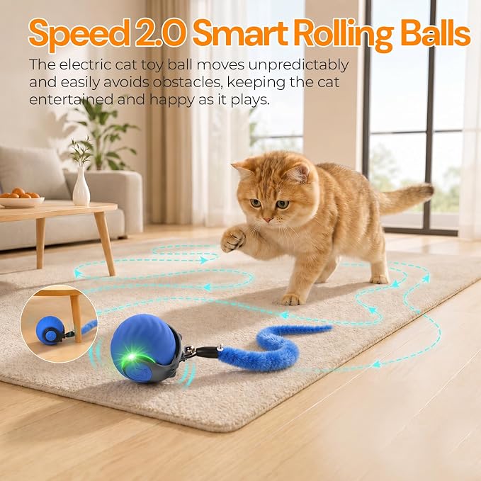 2026 Interactive Cat Toys with Bird Sounds & 3 Modes for Indoor Cats Play - Image 7