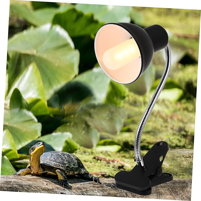 DECHOUS Gecko Terrarium Light Reptile Lamp Sunburn Lights Cover Heat Lamp for Reptiles Stand
