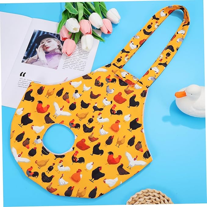 Toyvian 2pcs Pet Chicken Carrier Bag Comfortable Sling for Poultry Transport Stylish Design with Leg Openings for Hens and Ducks Outdoor Adventures