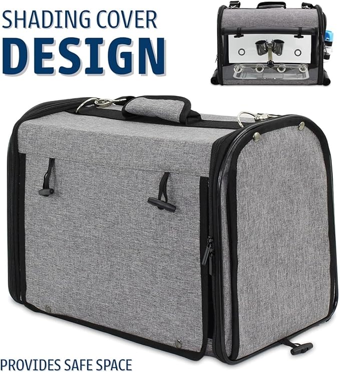 Birdcage Premium Small Pet Bird Carrier Cage Portable Travel Cage for Parakeets Lovebirds Finch and Canaries Bird Supplies (Grey-18 cm*12 cm*11 cm)