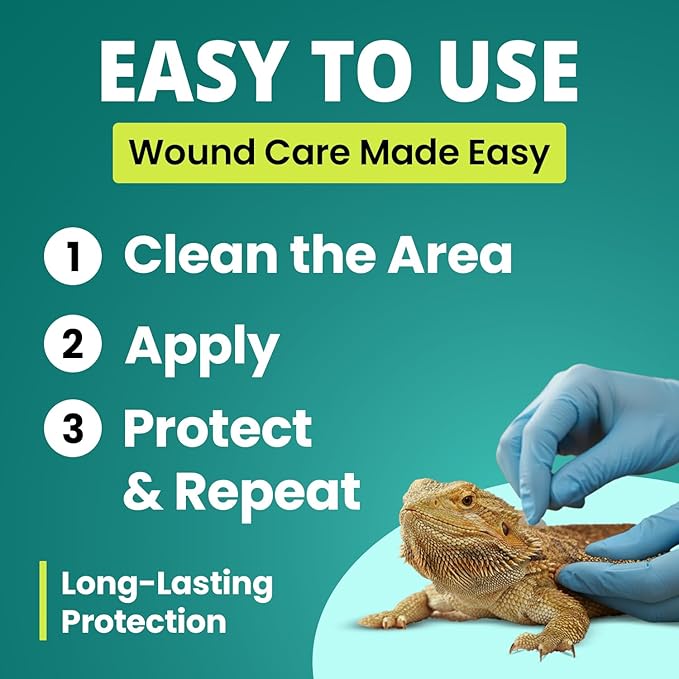 F10 Antiseptic Barrier Ointment for Reptiles, Birds, Small Animals & Exotic Animals, Wound Healing Ointment for Pet - 100g