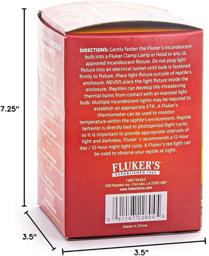 Fluker's Incandescent Basking Spotlight Bulbs for Reptiles Tanks, Reptile Heat Lamp Bulbs for Infrared Light, 150-Watt (Pack of 4)