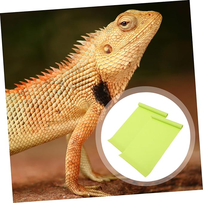 Toddmomy 2pcs Reptile Mat Terrarium Bedding for Snakes Lizards and Turtles Easy Reptile Carpet for