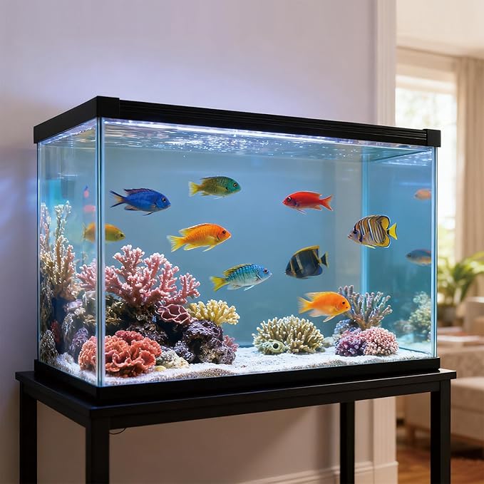 Ultra Clear Glass Aquarium Thickened Large Fish Tank -Suitable for High-end Fish Enthusiasts(33 Gallon)