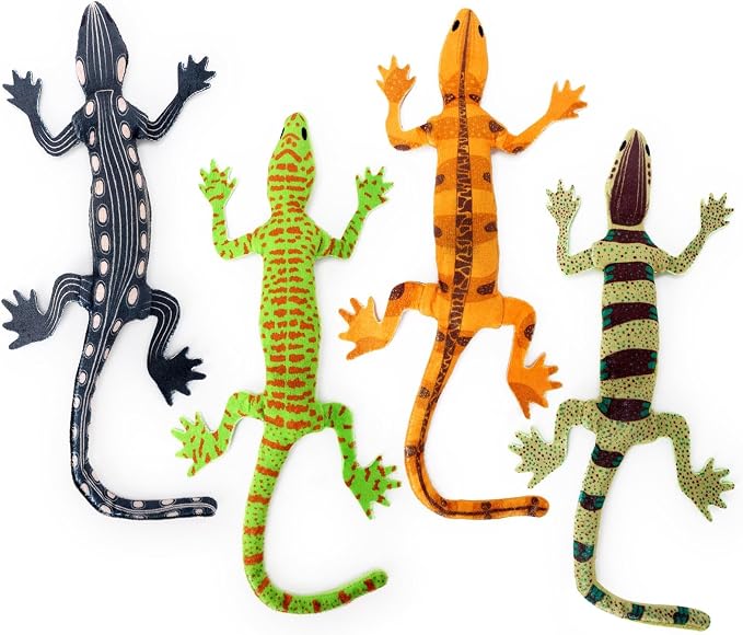 CiyvoLyeen Plush Lizard Catnip Toys for Indoor Cats 4 Pack - Image 9