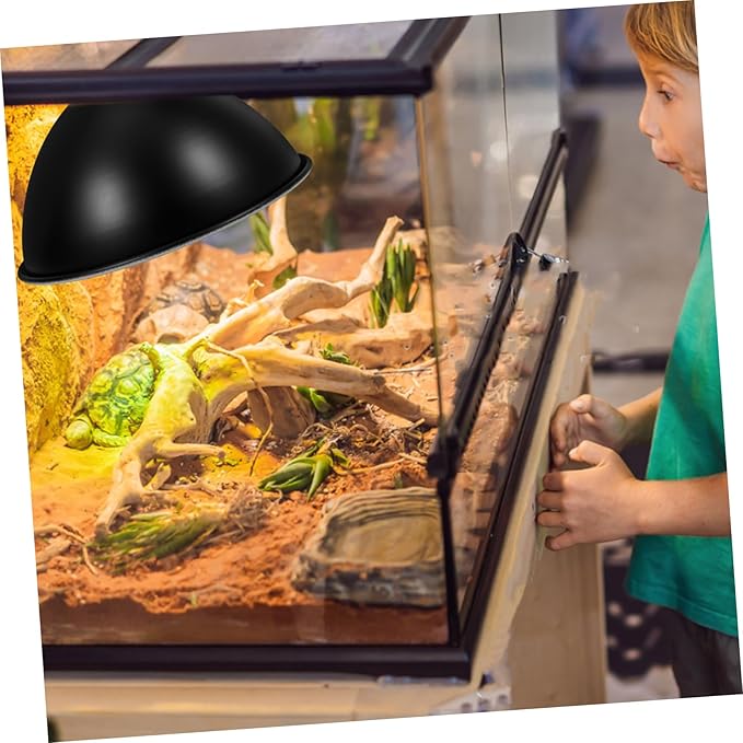 MAGICLULU Reptile Heat Lamp Cover Reflector Lampshade Insulated Design for Energy Efficiency Construction for Creating Environment for Reptiles