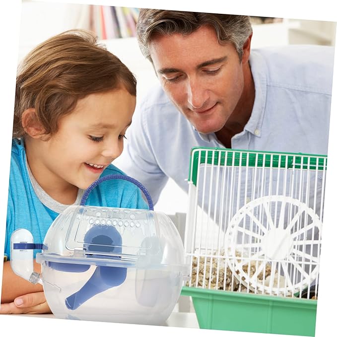 MERRYHAPY Hamster Cage Hamster Transport Unit Hideaway Playhouse Rat Carriers Small Animal Carrier Carrying Cases Small Rodent Carrier Rat Cage Pp Travel Pet Hedgehog