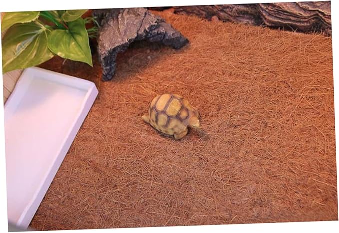 BESPORTBLE Coconut Fiber Substrate Mats Reptile Terrarium Bedding Tortoise Enclosure Accessories