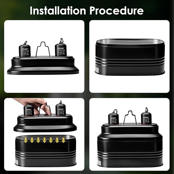 MIXJOY Dual Reptile Light Fixture, Max 160W Each Heat Lamp Fixture with Separate Switches, Fits Reptile Light/Heat Lamp/UVB Light for Lizards, Turtles, Snakes, and Amphibians