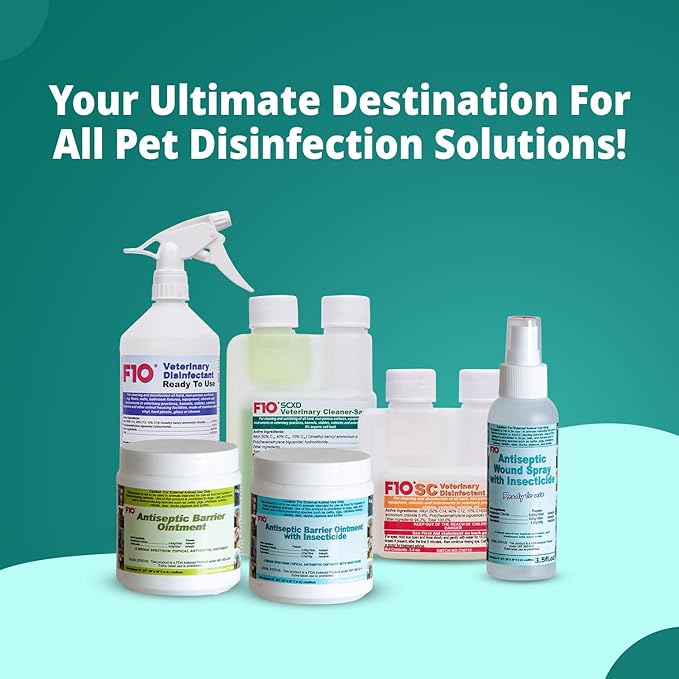 F10 Antiseptic Barrier Ointment for Reptiles, Birds, Small Animals & Exotic Animals. Wound Healing Ointment for Pet - 500g