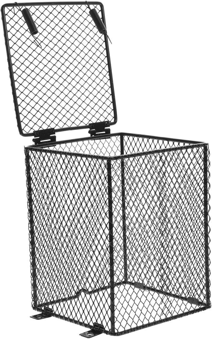 Reptile Heat Lamp Mesh Cover and Heating Light Shade for Crawler Living Tank Easy to Install High-Grade Material for Turtles Lizards and Birds