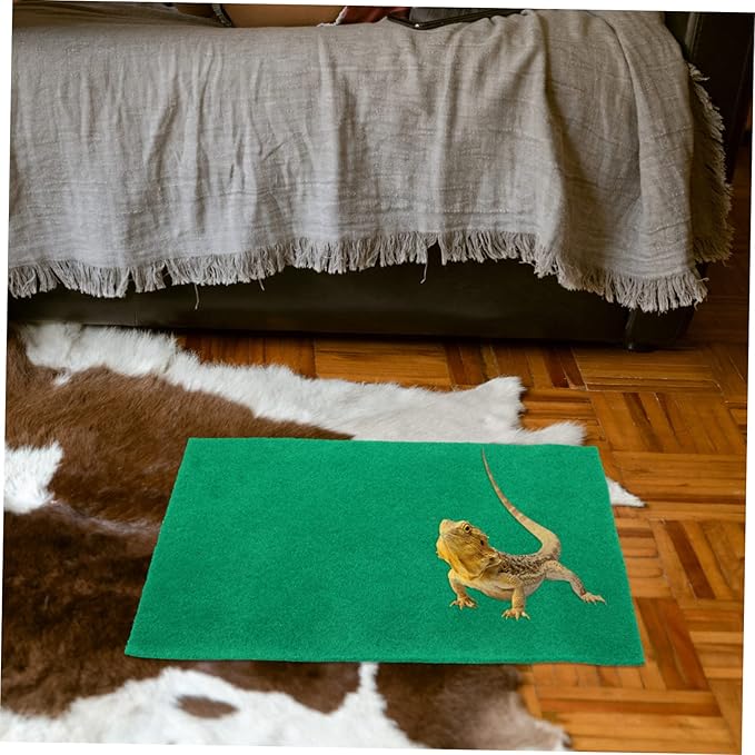 2pcs Convenient Reptile Carpet Tortoise Supply Water Turtle Frog Lizard Tortoise Habitat Accessories