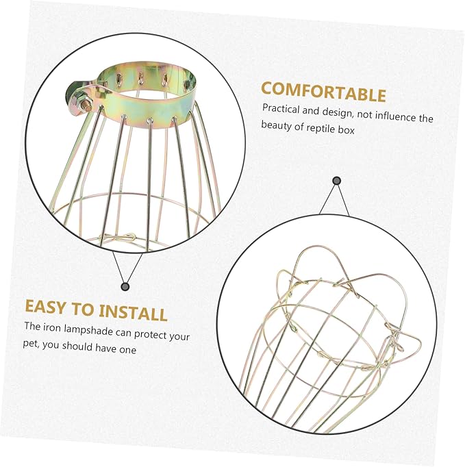 BESPORTBLE 5pcs Box Scald Lampshade Reptile Heating Lamp Lampshade Reptile Habitat Lighting Shade Break Resistance Ability