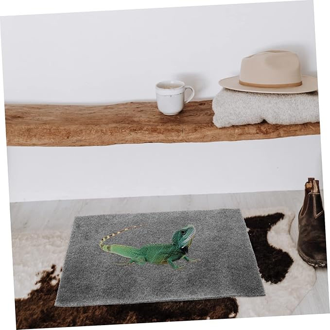 2PCS Reptile Mat Wear-Resistant Tortoise Bedding and Convenient Snake Carpet for Lizards Geckos and Terrapins Moisture-Absorbing Terrarium Accessory