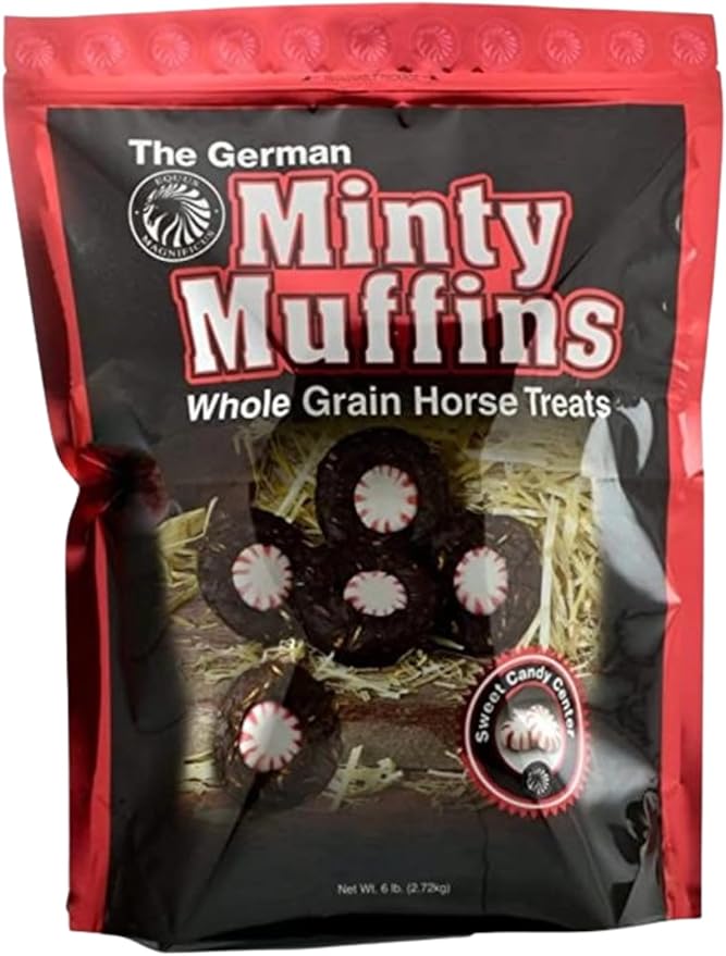 German Horse Muffins, Minty and Molasses Whole Grain and All Natural Horse Treats (6 Pound, Minty Molasses)
