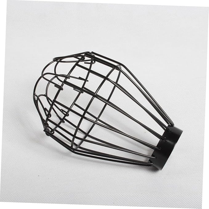 SOLUSTRE 2pcs Reptile Heat Lamp Shade Ceramic Lampshade Shell Black Heat Lamp Cover for Bearded Dragon Enclosure Reptile Supplies Safe Protective Design