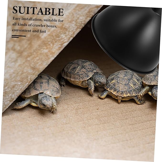 Levemolo 2pcs Box Heat Lamp Shade for Reptile Box Insulated Energy-Saving Lamp Cover Terrarium Supplies