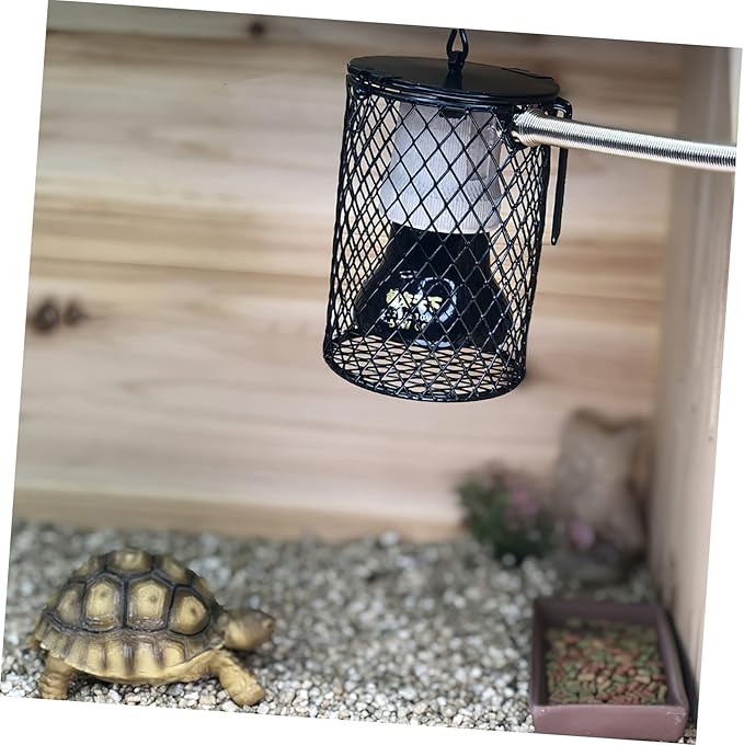 Reptile Heat Lamp Protective Cover Lampshade for Reptile Heating Easy Installation Compatible and Spotlights for Turtles Lizards and Birds
