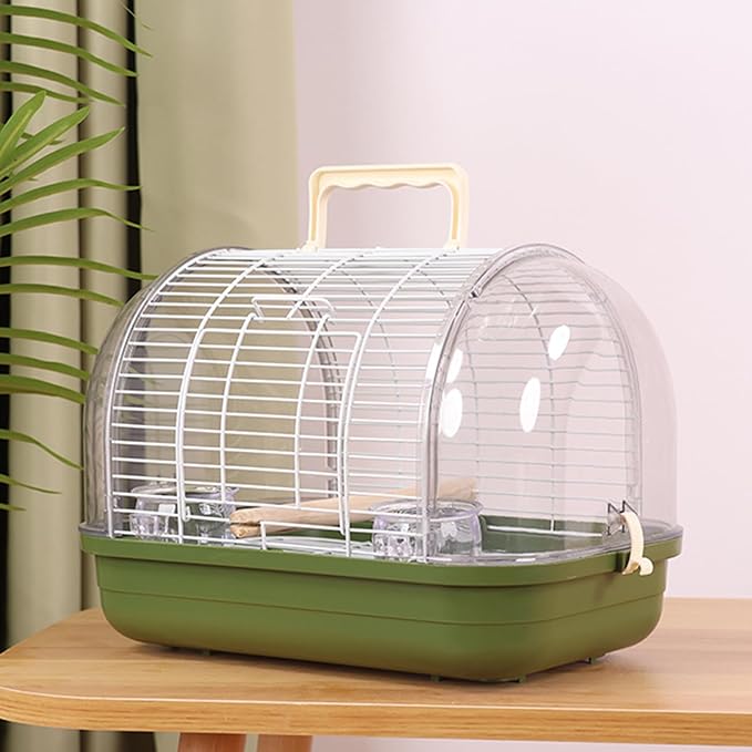 Travel Bird Cage | Portable Bird Carrier with Handle,Small Parakeet Cage | for Indoor Outdoor Balcony Living Room Park Parakeet Conure Canary Lovebird