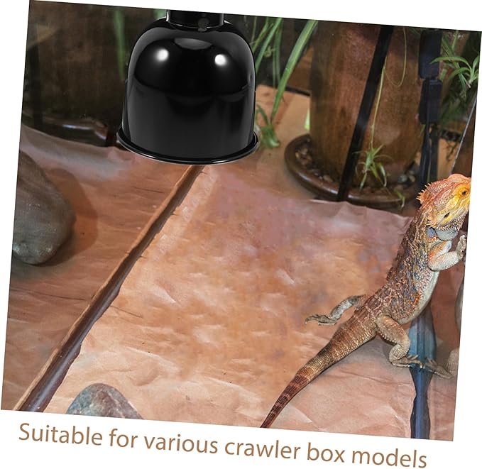 Reptile Heat Lamp Protector Dome Fixture for Turtle Tank Accessories Efficient Heat Distribution for Reptiles Easy Installation Compatible