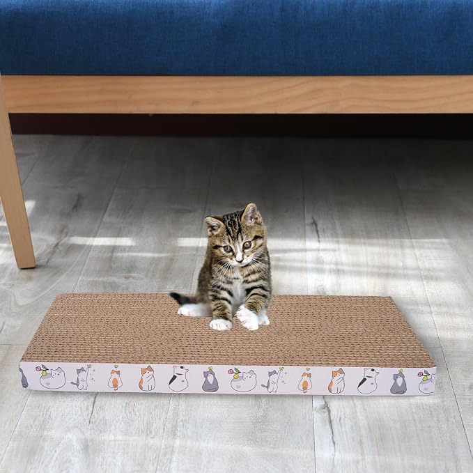 8 Packs cat Scratch pad Toys Reversible cat Scratching Post Cardboard cat scratchers for Indoor Cats Sleep Play and Grind Claws - Image 6