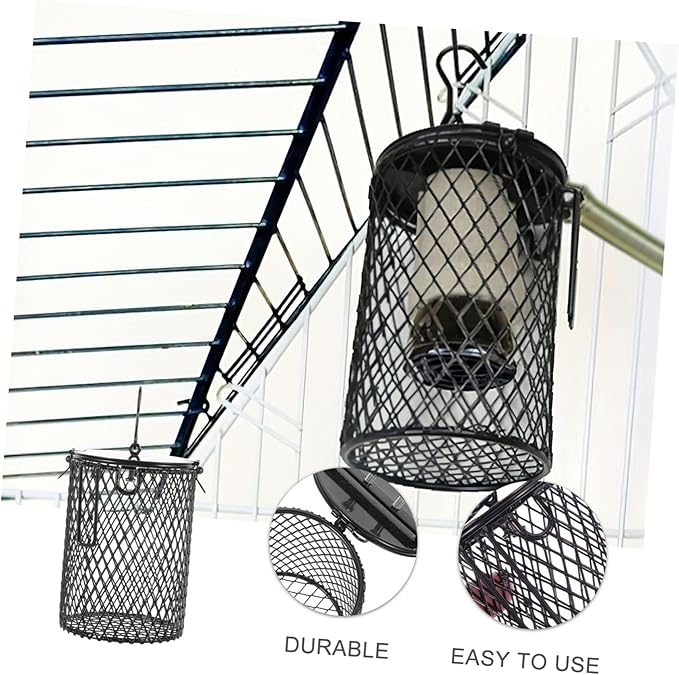 GALPADA Reptile Heating Lamp Shade Insulation Cover for Day Night Lamps High-Strength Material Easy to Install Suitable for Turtles Hamsters Parrots and Other Pets