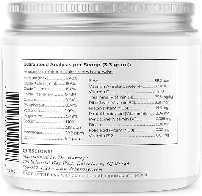 Dr. Harvey's Herbal Multi-Vitamin and Mineral Supplement for Dogs (7 Ounces)