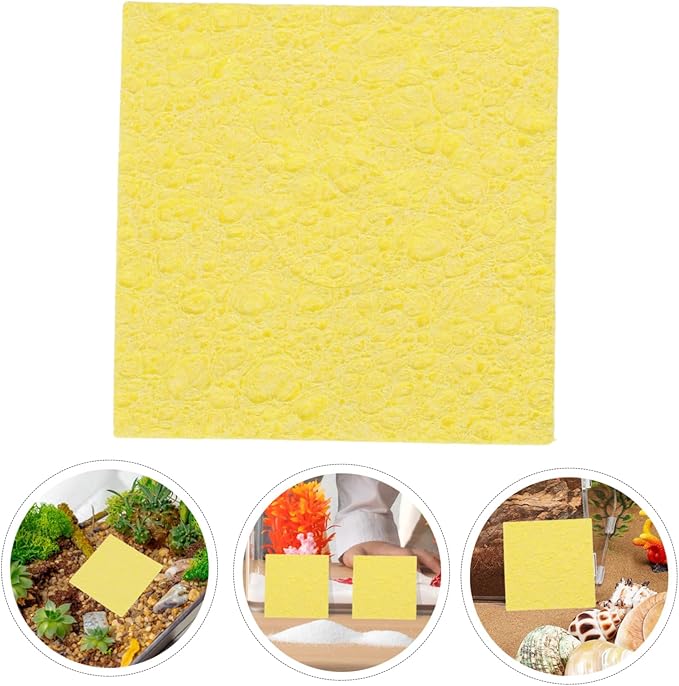 BESPORTBLE 20pcs Live Crab Tank Unbleached Aquarium Sponges for Humidity Control Reptile Tank Supplies