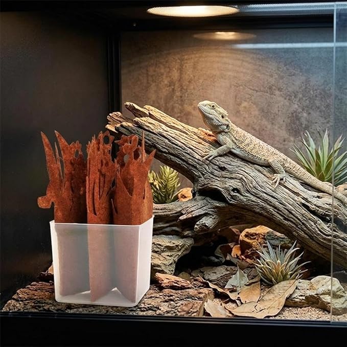 Reptile Terrarium Humidifier Imitation Plants Humidifier Reptile Humidifying System for Frog Chameleon, Home Lizard Indoor, Brown