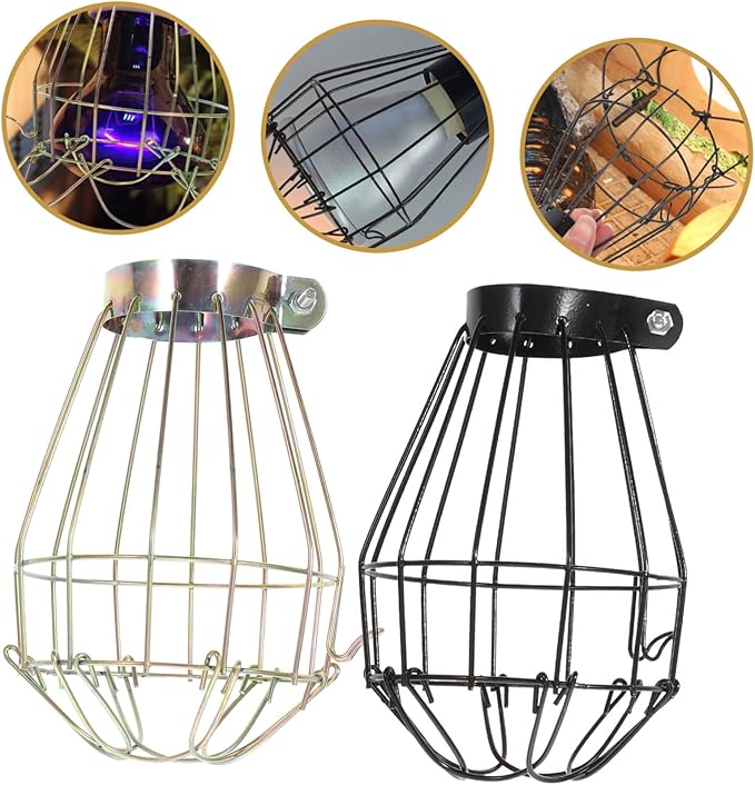 balacoo 3pcs Box Reptile Tank Accessories Lamp Protective Cover Heating Lamp Cover Lampshade Shell for Reptile Light