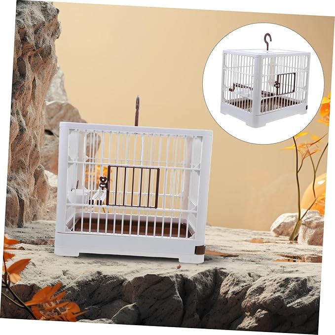 Bird Cages for Parrots Finch Budgie Cage Stand Lightweight Easy to Carry Birdcage for Outdoor Activities