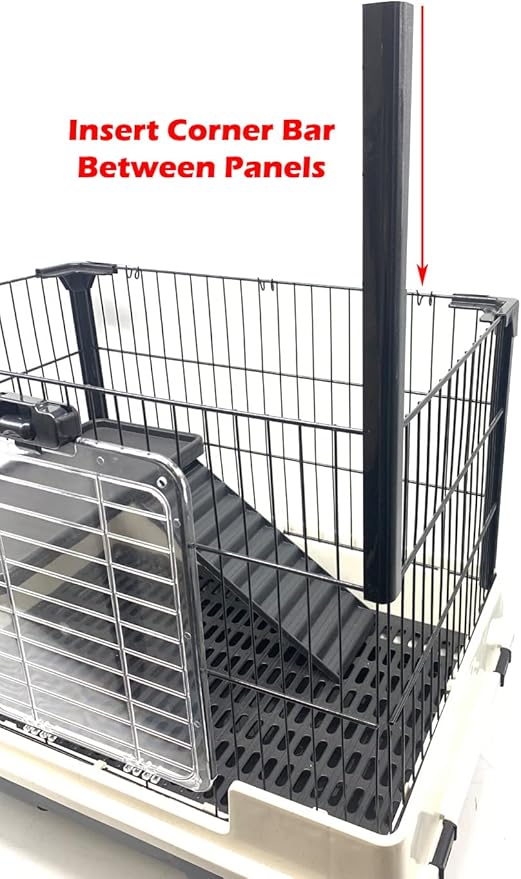 Large 5-Tiers Deluxe in/Outdoor Chinchilla Ferret Squirrel Hedgehog Kitten Rabbit Bunny Hutch House Critter Habitat Mesh Floor Easy Clean 2-Inch Deep Pull Out Tray with Rolling Casters