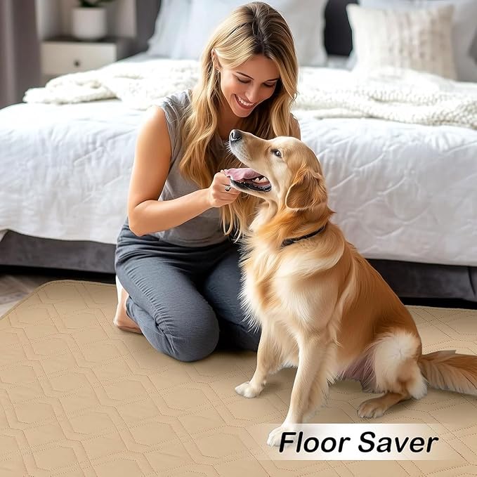hyha Waterproof Dog Bed Blanket, Soft Pet Blankets, Waterproof Couch Cover for Dogs, Reversible Sofa Covers Washable for Furniture (30x70 Inch, Camel/Camel)