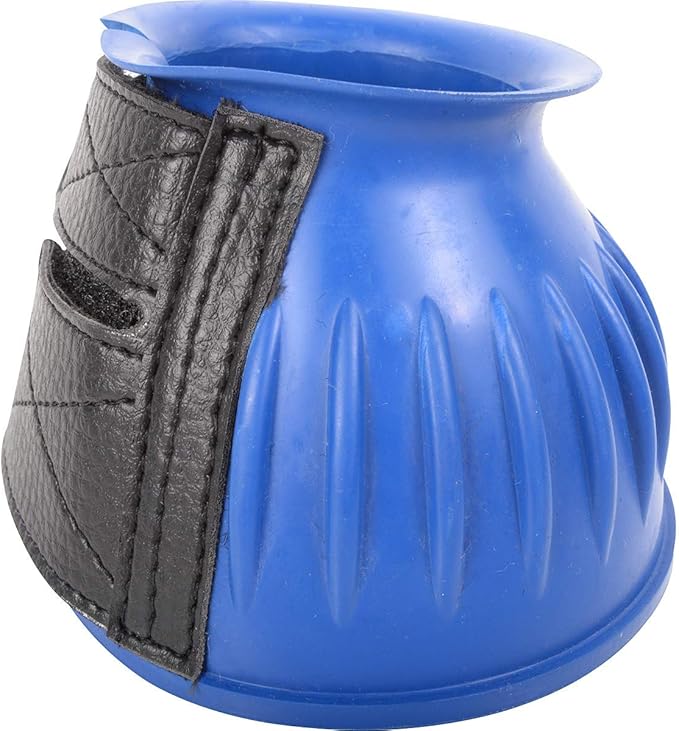 Cashel Company Rubber Horse Bell Boots Blue L
